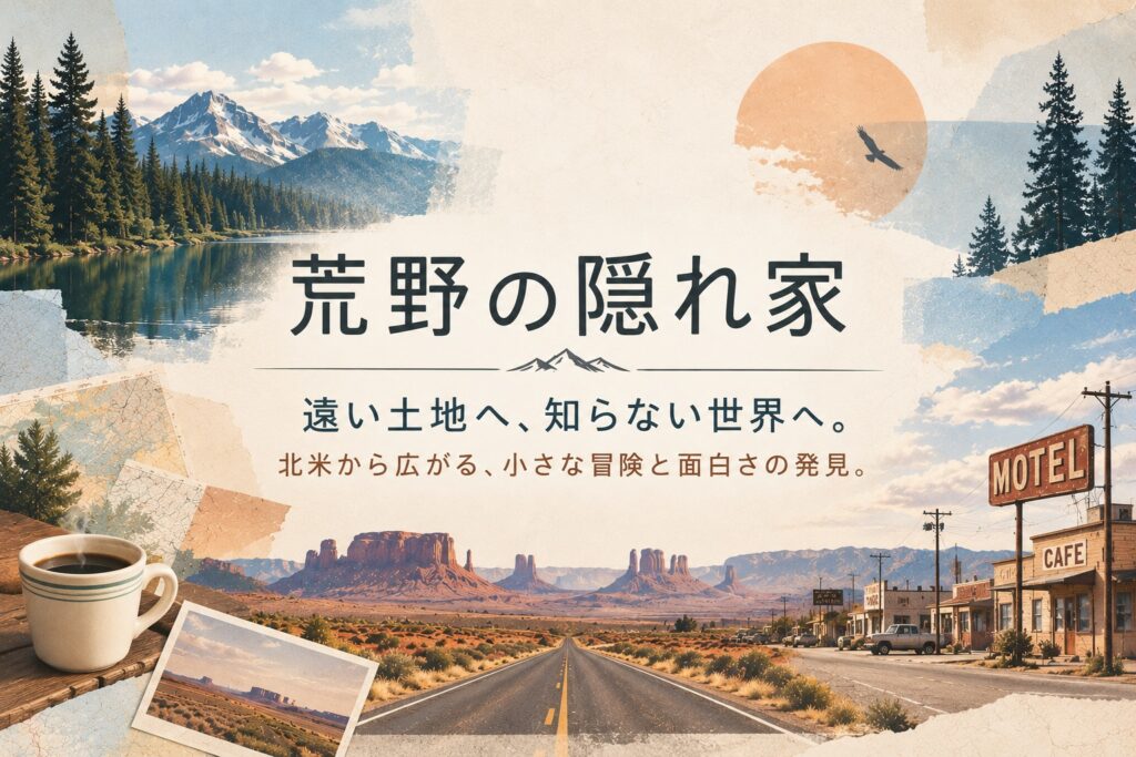 荒野の隠れ家|遠い土地へ、知らない世界へ。北米から広がる、小さな冒険と面白さの発見。