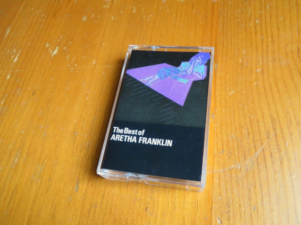 アレサ・フランクリン『ベスト・オブ・アレサ・フランクリン』（1984）のカセットテープ。